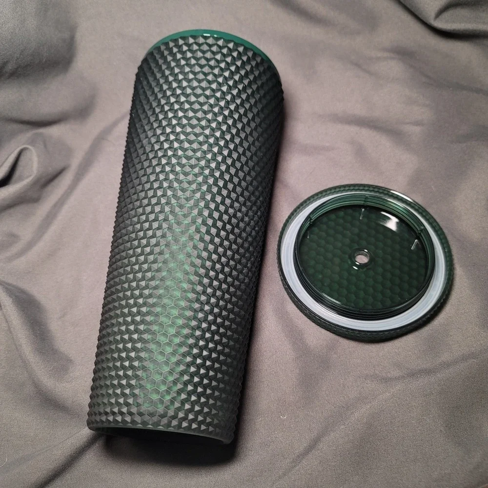 Starbucks  Holiday Pine Green‎ Studded 24oz Venti Cold Cup Tumbler